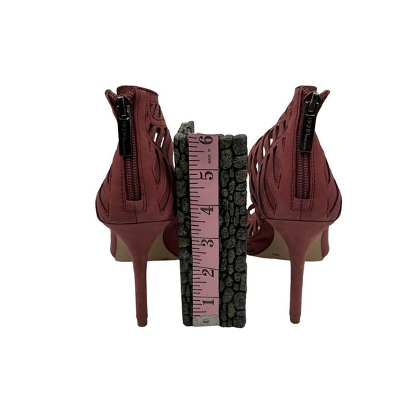 BCBGeneration Drita Pink Leather Cut Out High Heel Ankle Booties Size 6 Women’s - Picture 8 of 9